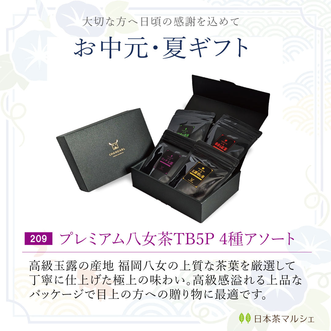 Mid-Year Gifts / Summer Gifts | Premium Yame Tea Tea Bag 4-Variety Gift Box | Chanoir