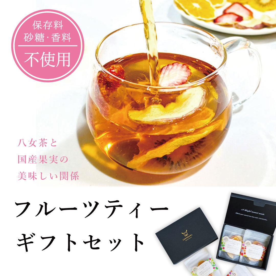 八女茶と国産果実 無添加フルーツティーギフトセット
